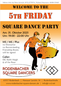 5th Friday 29 Sep 2023